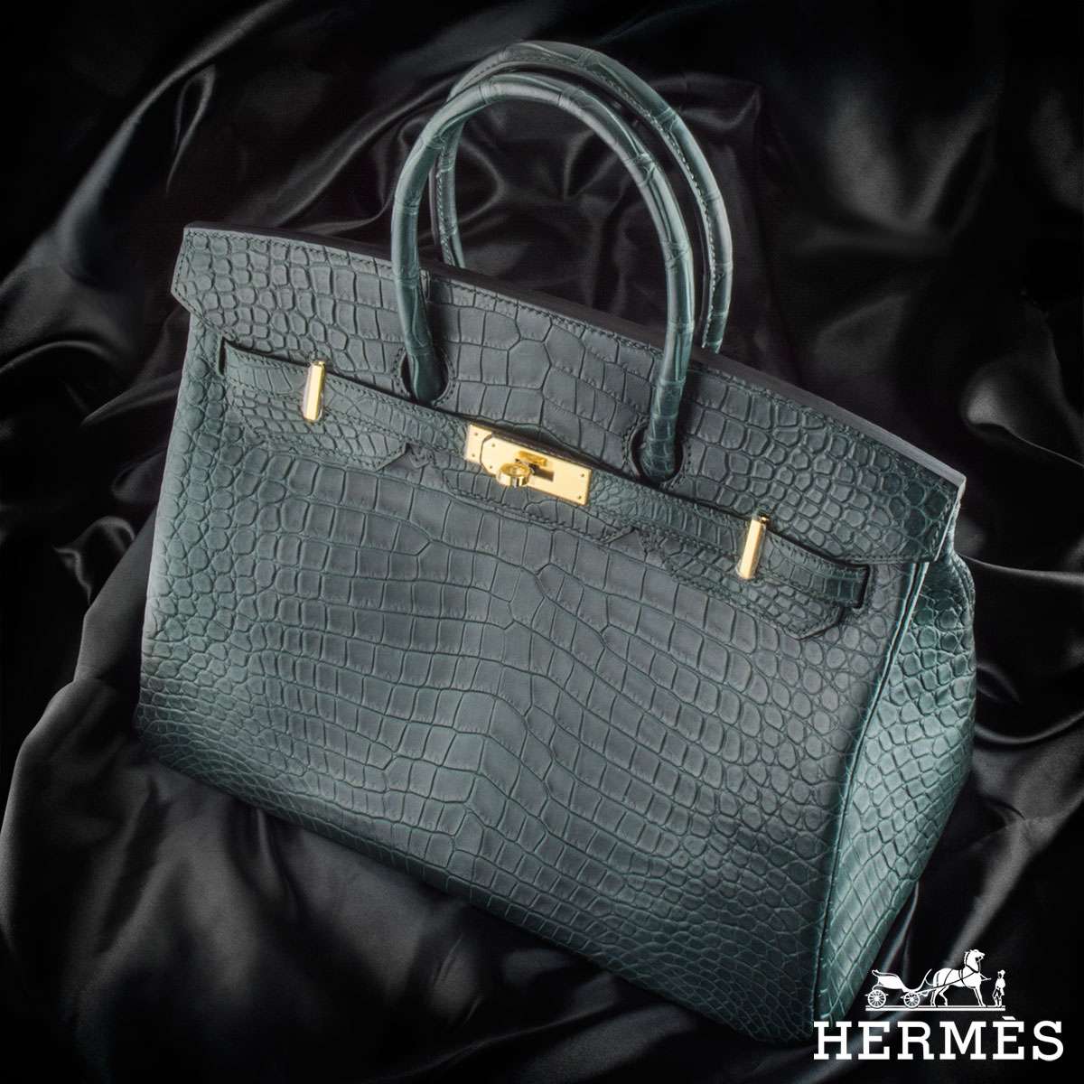 Hermés Porosus Crocodile 35cm Birkin Bag